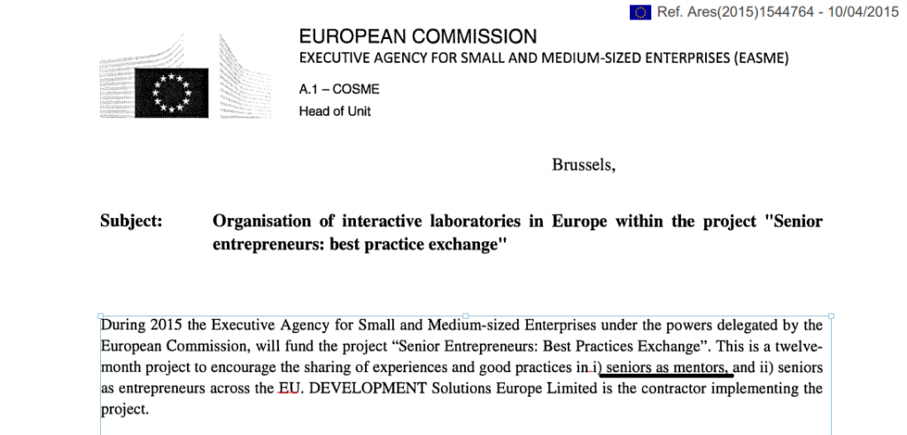 European Commission. Letter